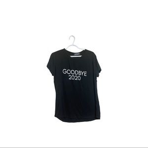 Retroluxe "Goodbye 2020' graphic round neck t-shirt